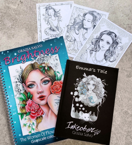 SET: Brightness + Emma's Tale + 3 postcards for coloring