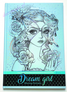 Dream Girl Vol 2 Alluring portraits (blue) coloring book
