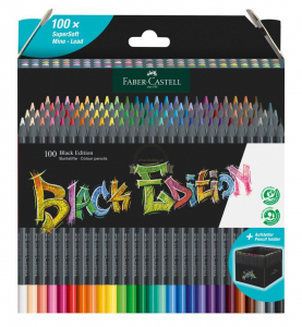 100 colored pencils Faber Castell Black Edition