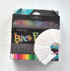100 colored pencils Faber Castell Black Edition + FREE GIFT