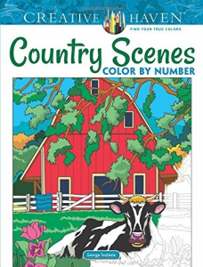 Country Scenes Color by Number. Kolorowanka według numerków