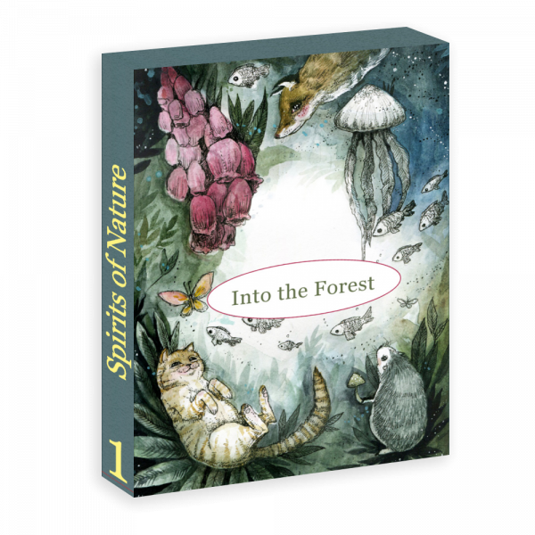 Spirits of Nature: Into the Forest - coloring postcards