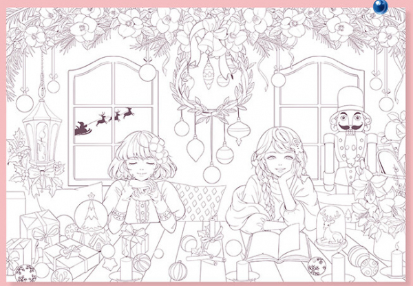 Flowers and Girls vol 3. Coloring Book
