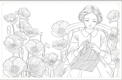 Little Women Coloring Book. Małe kobietki - kolorowanka