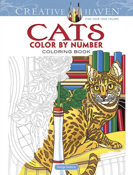 CATS. Color by Number Coloring Book. Kolorowanka według numerków