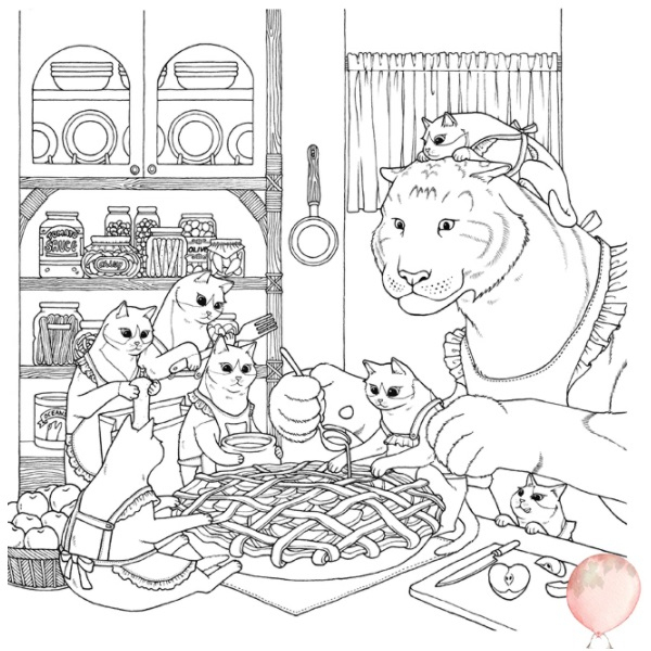 Cat Coloring Therapy Vol 2