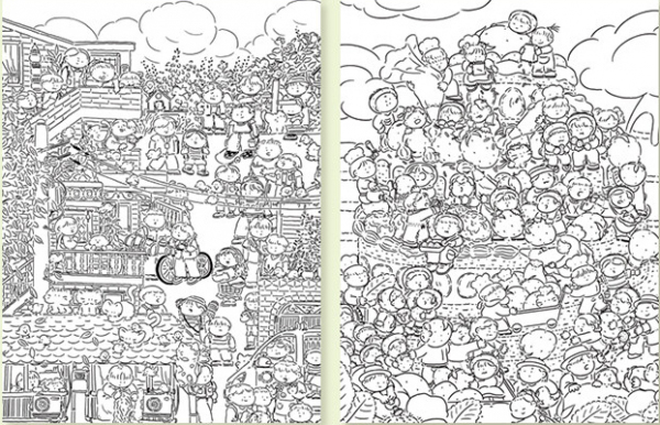 Minky's Buzzing Coloring Book