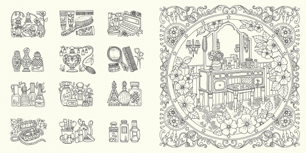 Rooms of Wonder : Step Inside this Magical Colouring Book