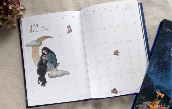 Aeppol Forest Girl's Diary Book Calendar 2024