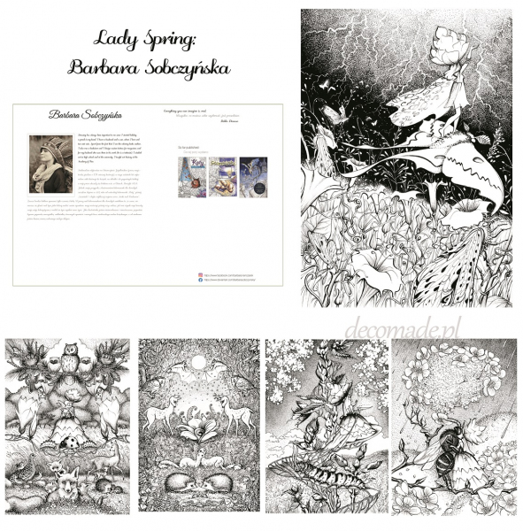Lady Spring Coloring book