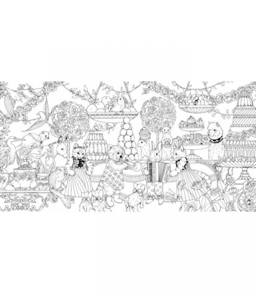 Rhapsody in the forest. Original japanese coloring book