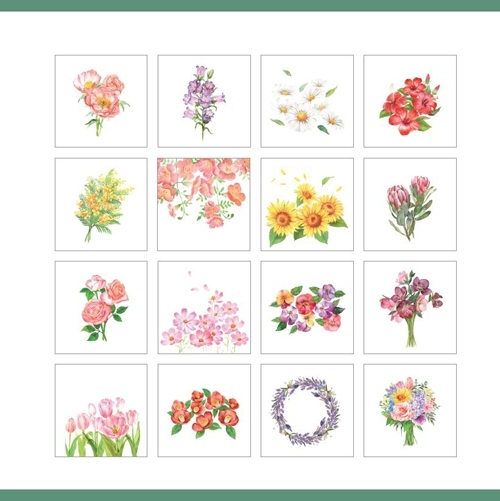 Lovely Floral Watercolor Coloring Book