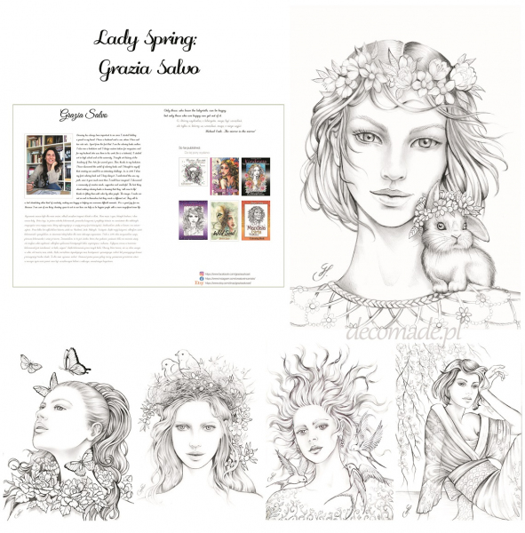 Lady Spring Coloring book