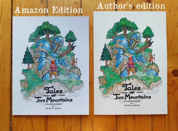 Tales of Two Mountains Coloring book. Edycja autorska z autografem