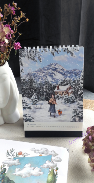 Forest Girl's Diary 2024 Desk Calendar