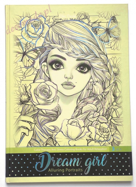 Dream Girl Vol 3 Zielona kolorowanka antystresowa