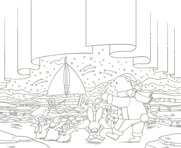 Polar Bear's Adventure Cruise Coloring Book