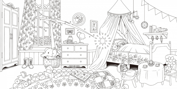 Coloring book of Secret Dream Story