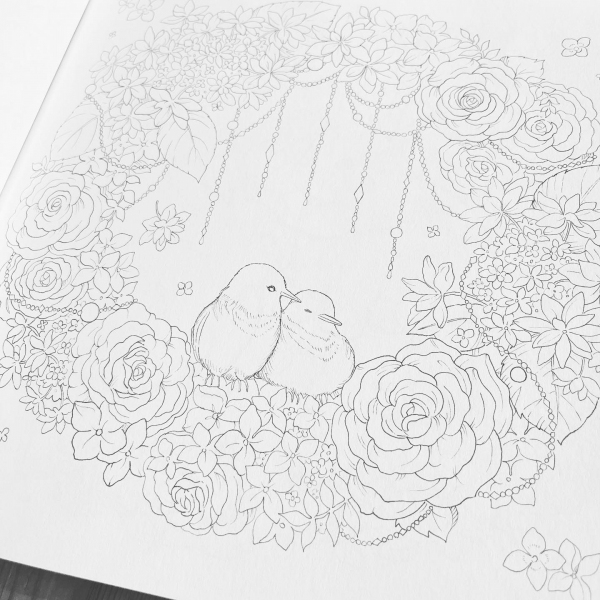 Peaceful Flower Coloring book